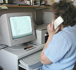 Meg taking orders